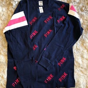 VS PINK BLING SHIRT MEDIUM